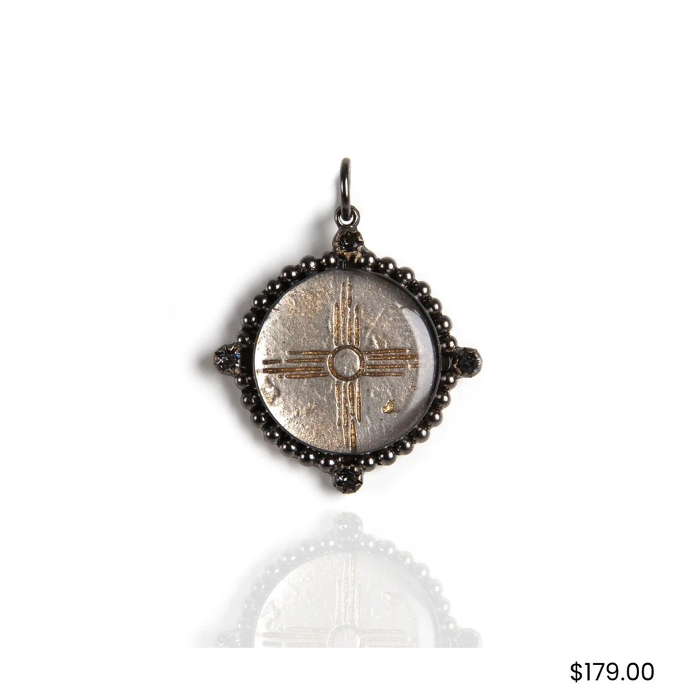 Virgins Saints & Angels Bespoke Zia Charm Gunmetal Charm